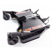 Angled front view of Swisher 51-inch front-mount rough cut attachment with caster wheels, gallery position 1