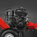 Close-up of KOHLER Command PRO 429cc engine mounted on red MechMaxx stump grinder, gallery position 1