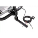 Close-up of hitch mount and electrical wiring harness for Swisher Commercial Truck Spreader, gallery position 1