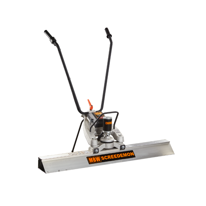 MBW WS500 ScreeDemon vibratory wet screed with aluminum blade and dual handle grips, gallery position 1