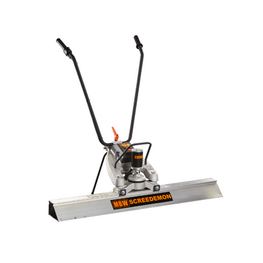 MBW WS500 ScreeDemon vibratory wet screed with aluminum blade and dual handle grips, gallery position 1