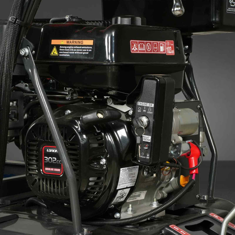 Close-up of Loncin G300FD gasoline engine on MechMaxx D50HTFL tracked dumper, gallery position 1