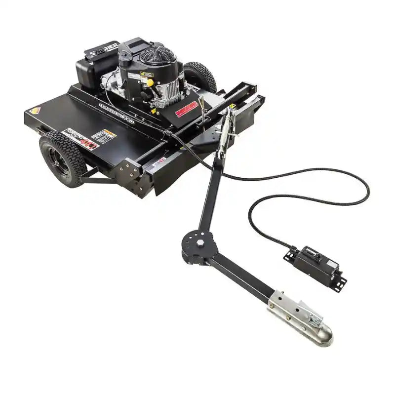 Swisher 44-inch tow-behind rough cut mower with 14.5HP engine and 12V electric lift control, gallery position 1
