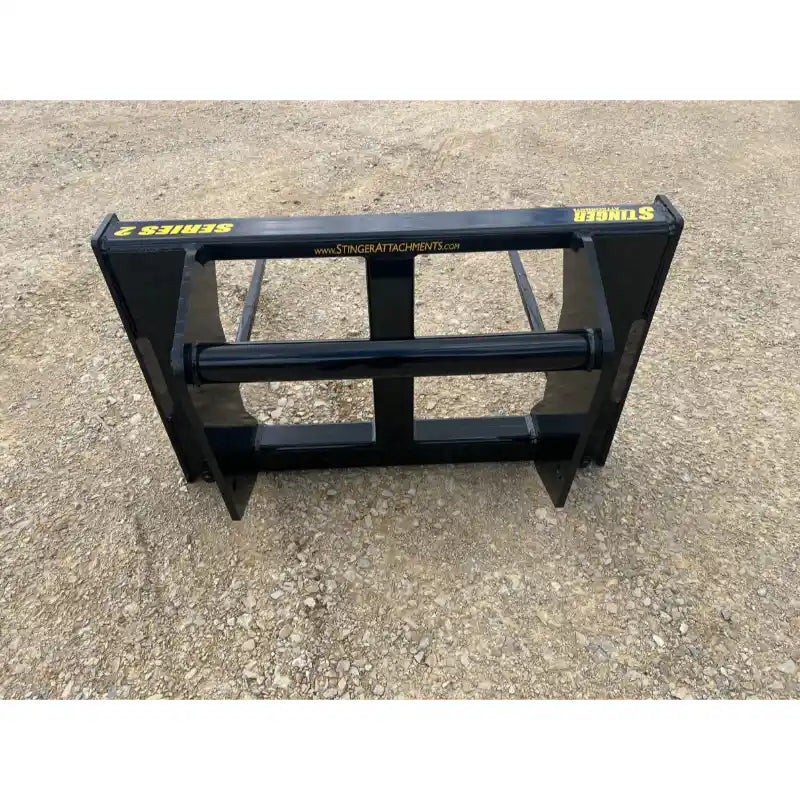 Stinger Attachments BS2-XD Series 2 bale spear frame, gallery image 7, 800x800 square view on gravel surface