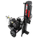 Swisher 34-Ton Timber Brute 14.5 HP log splitter with visible engine, hydraulic cylinder, and tow hitch, gallery position 1