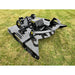 Stinger Attachments TF3 Twister skid steer brush cutter on grass, gallery position 19, 800x800 square image