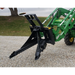 Stinger Attachments STP34 Tractor Tree Puller attached to green John Deere compact tractor, gallery image 10, 800x800 square