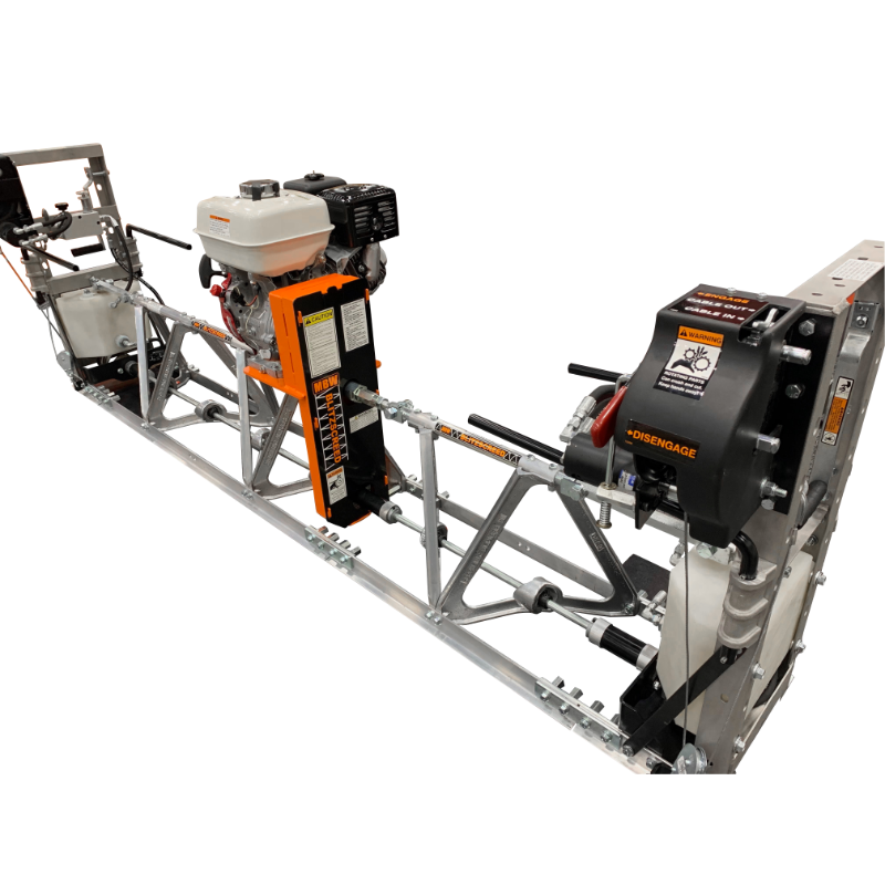 MBW Modular Vibratory Truss Screed with Honda GX160 engine, metal truss frame, and control handle, gallery position 1