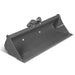 47-inch MechMaxx digging bucket attachment for MEC17 MEC17PRO mini excavator isolated gallery position 1 front angle view