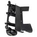 Swisher flat-free caster kit with black metal frame and dual swivel caster wheels, gallery position 1, isolated view