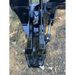 Close-up of Stinger Attachments STP tractor tree puller, showing hydraulic components and metal claw, gallery image 16