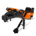 front angled view of orange MechMaxx 48-inch standard 3 point offset flail ditch bank mower, gallery position 1