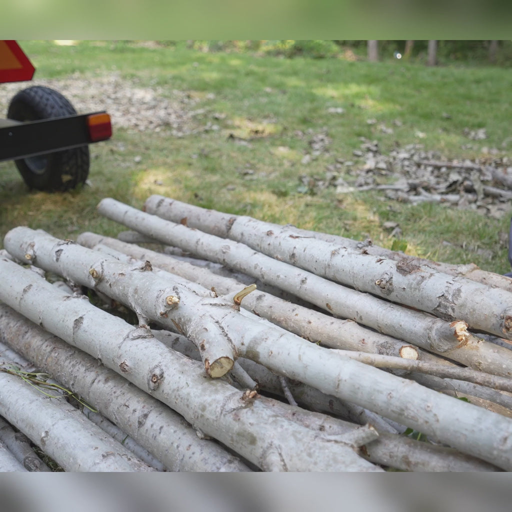 MechMaxx  P4205 yellow wood chipper - demo video